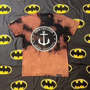 Pink + Dolphin Ocean Academy Anchor Graphic Logo T-Shirt